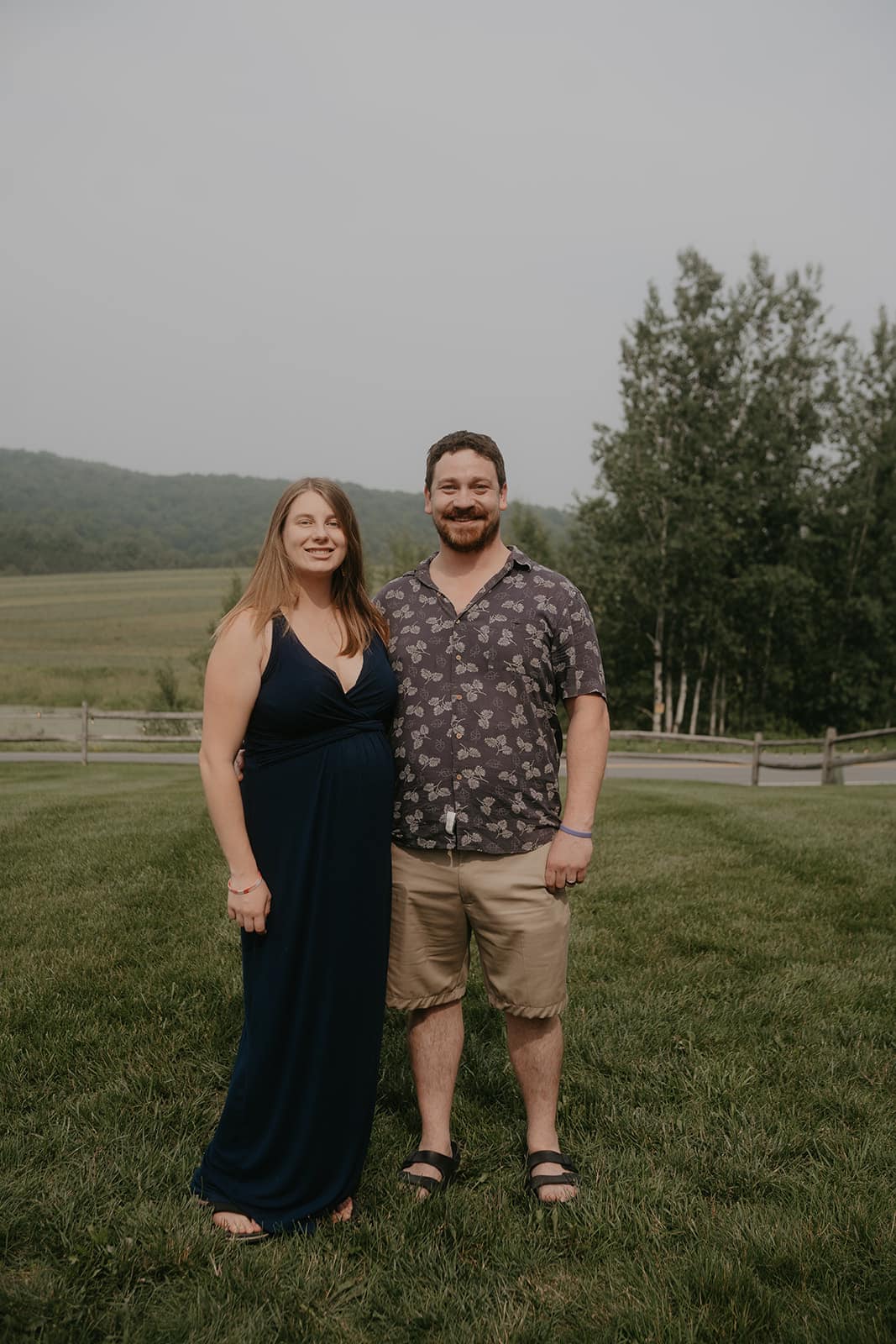 Kaila and Mitch Schmigel at Hoosick Community Garden